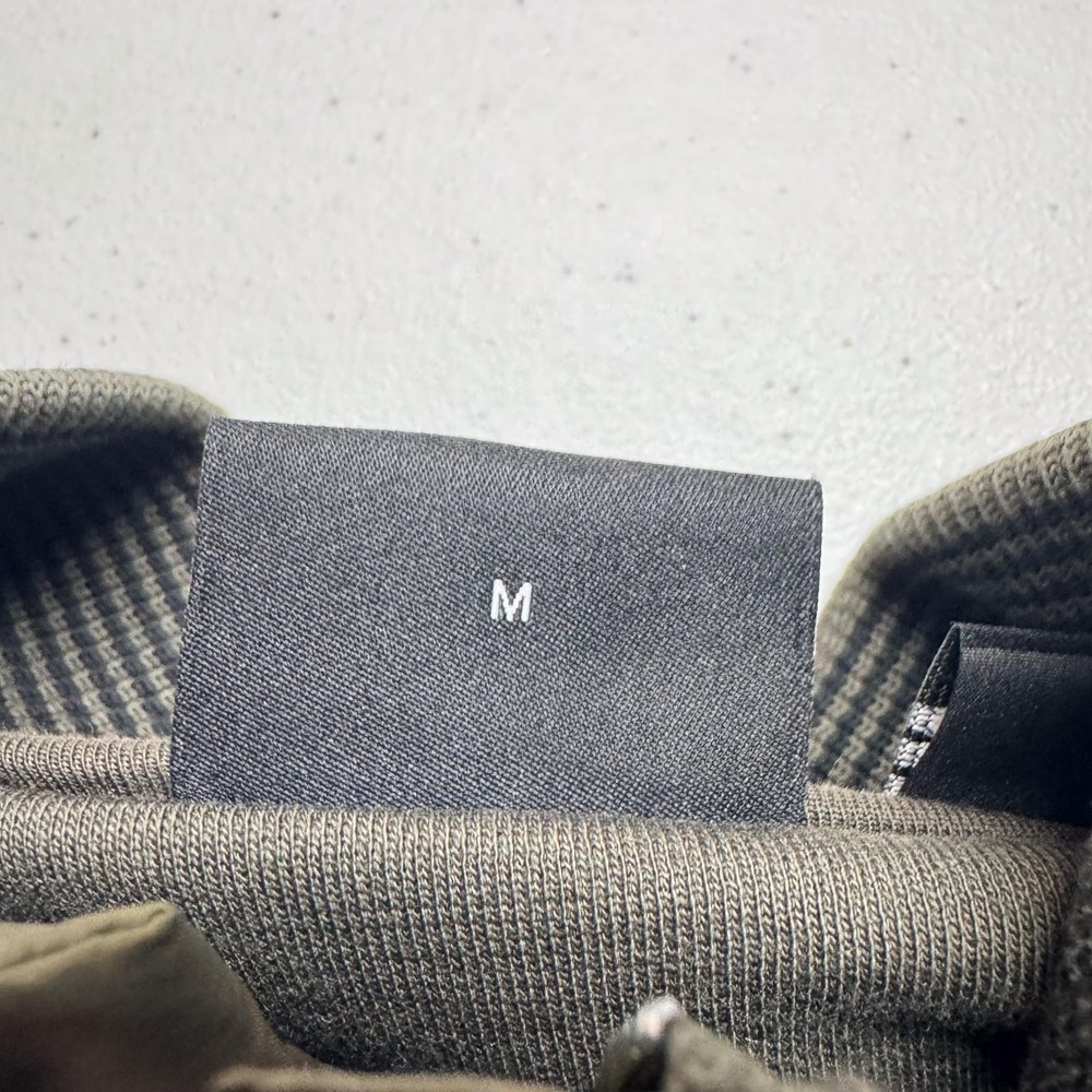 Hugo Boss Sweater Mens Medium Olive Green Mock‎ Neck Snap Placket Regular Fit - Picture 8 of 12